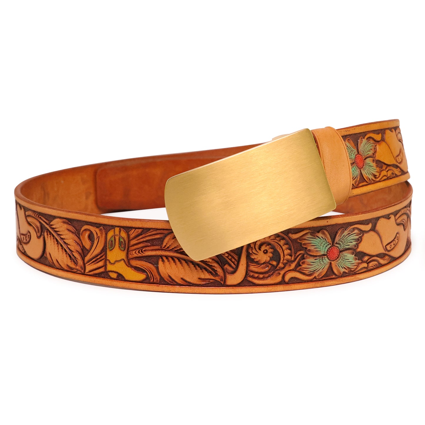 Handmade Leather Belt (Cowboy Story)