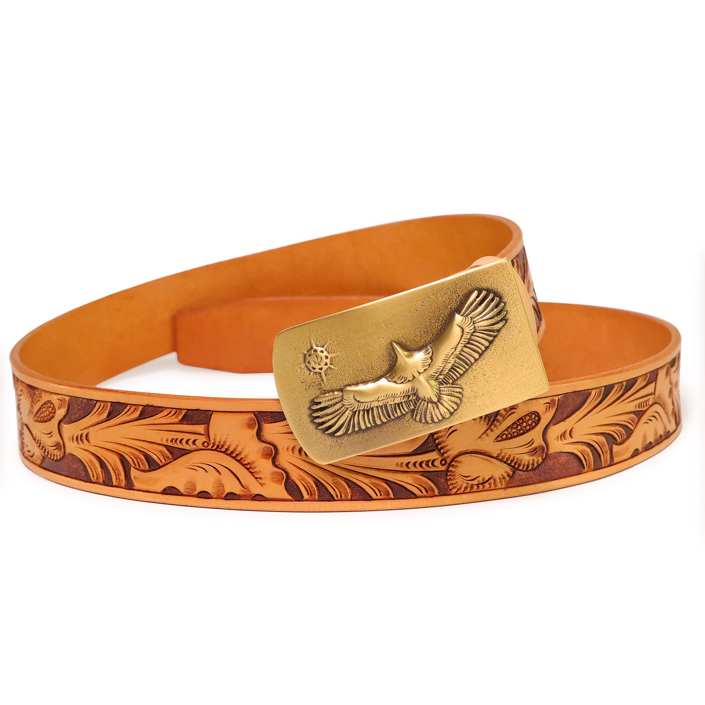 Handmade Leather Belt (Floral 1)