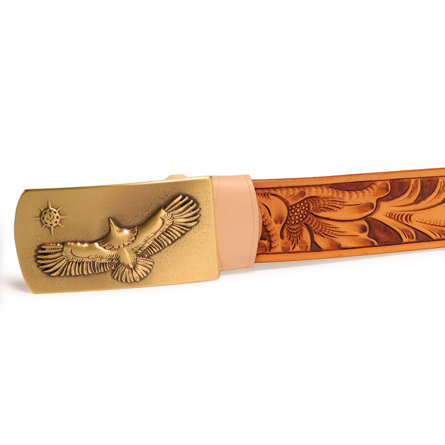 Handmade Leather Belt (Floral 1)