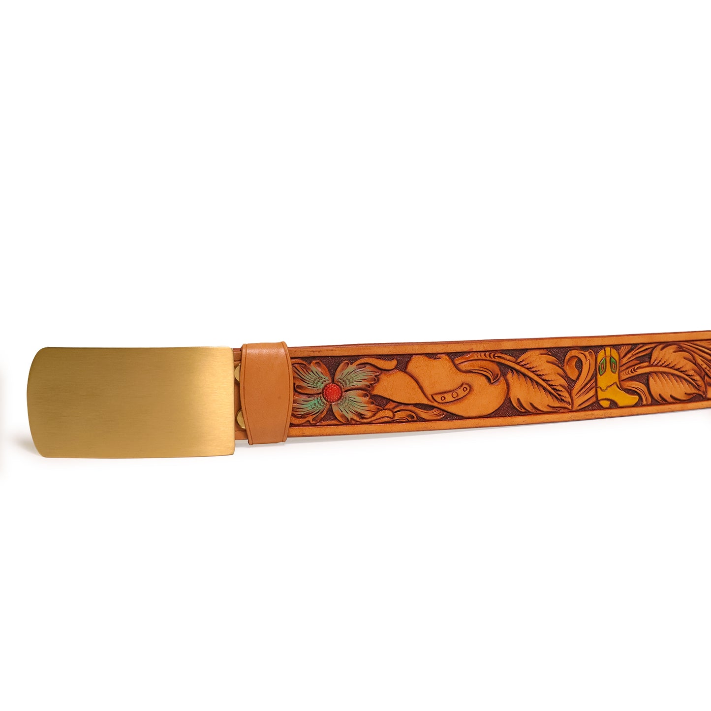 Handmade Leather Belt (Cowboy Story)