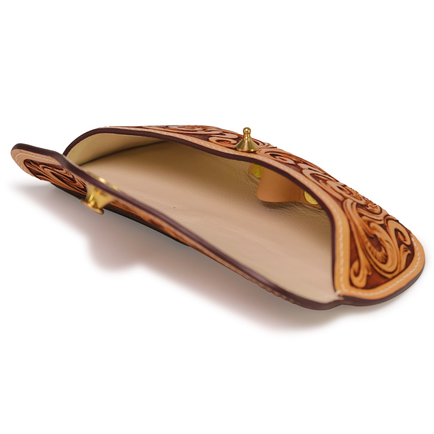 Shades Case with Belt Loop (Floral Tooling)