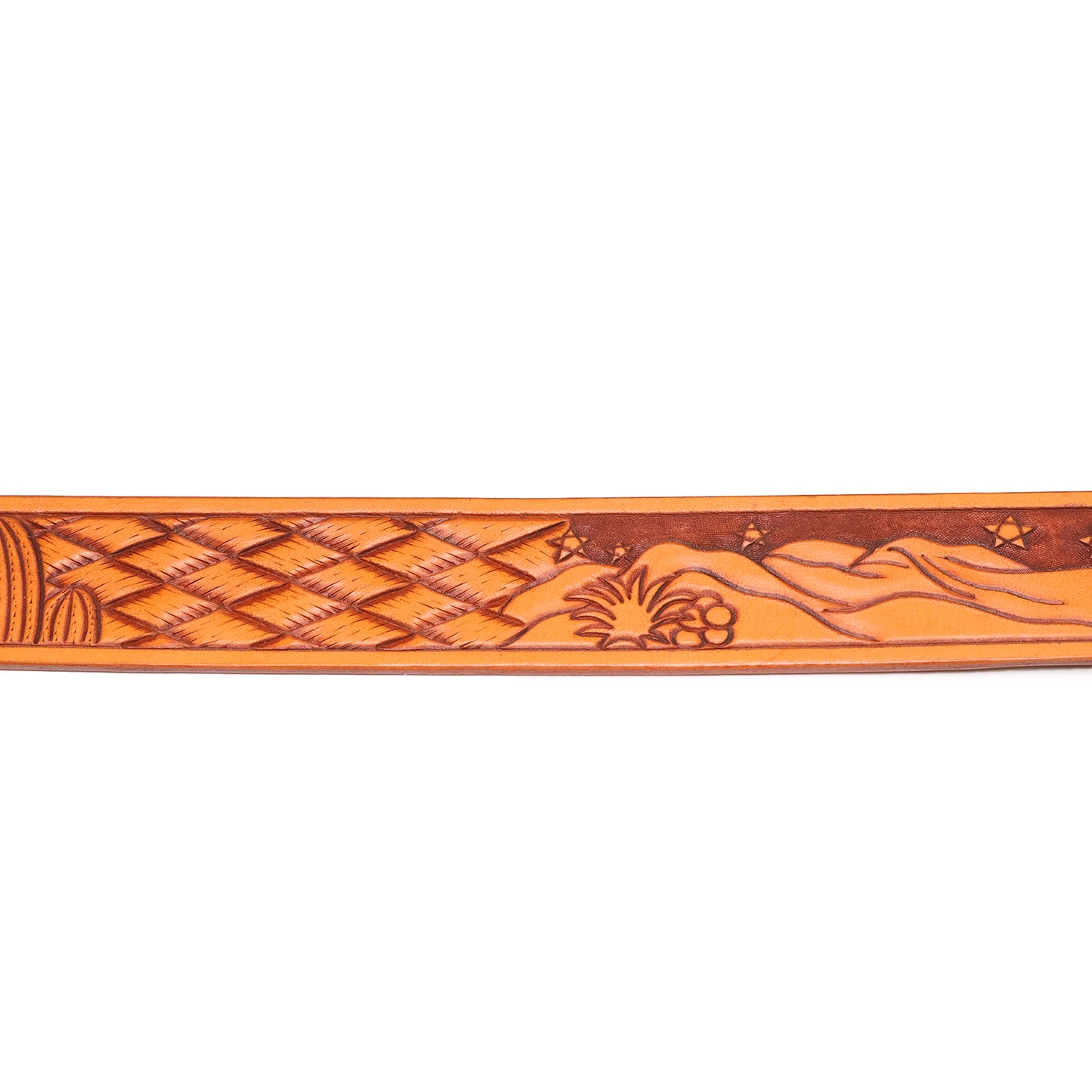 Handmade Leather Belt (Night in the Wild West)