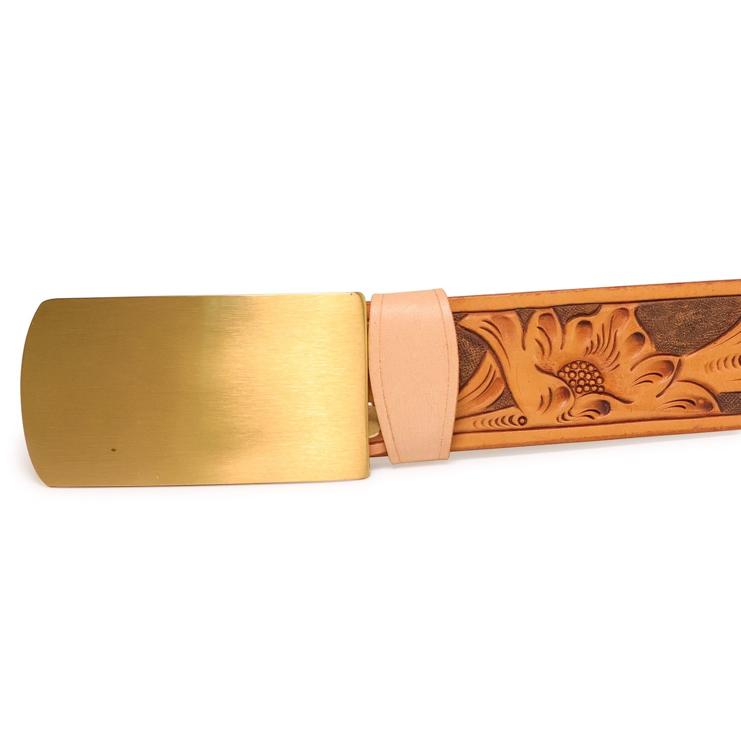 Handmade Leather Belt (Floral 3)