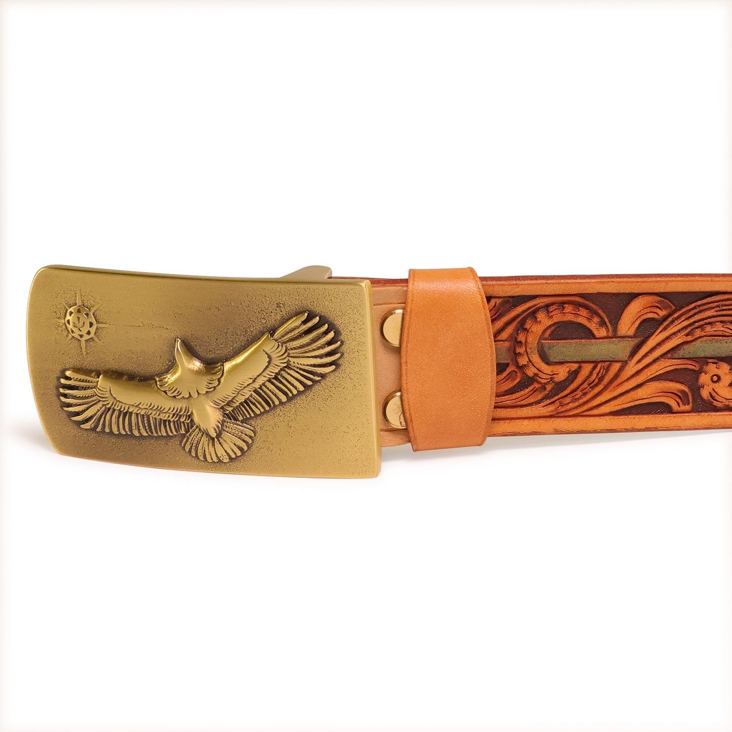 Handmade Leather Belt (Shot Thru the Heart - Colored)