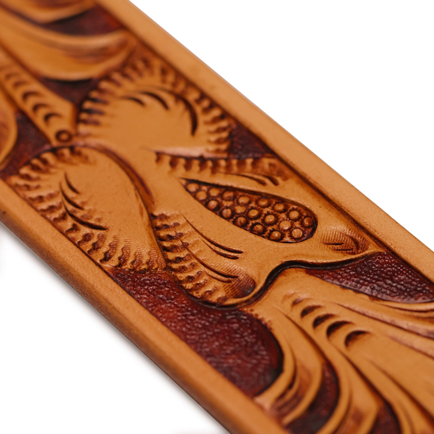 Handmade Leather Belt (Floral 1)