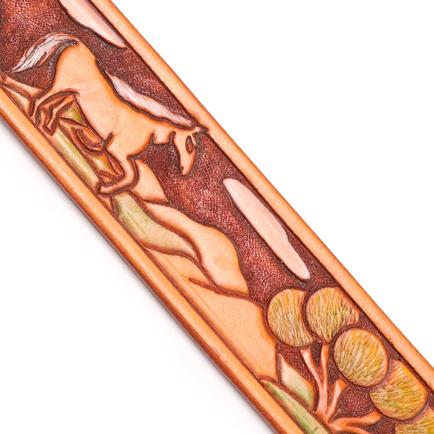 Handmade Leather Belt (Horse in the Wild)