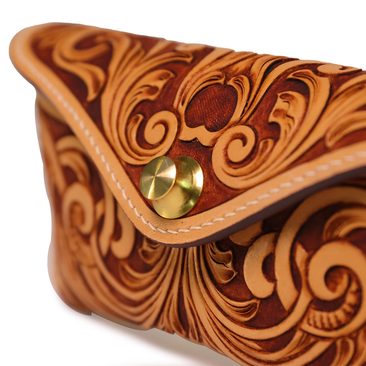 Shades Case with Belt Loop (Floral Tooling)