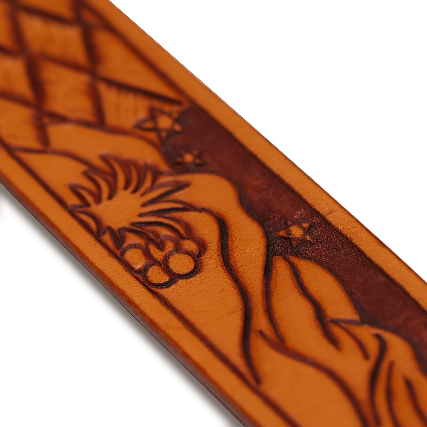 Handmade Leather Belt (Night in the Wild West)