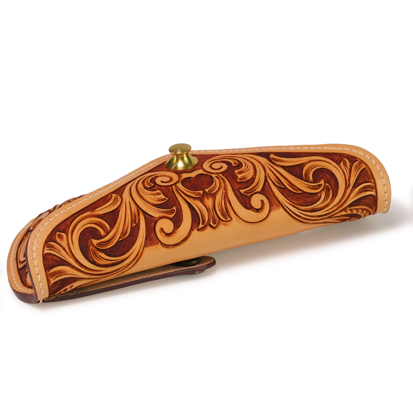 Shades Case with Belt Loop (Floral Tooling)