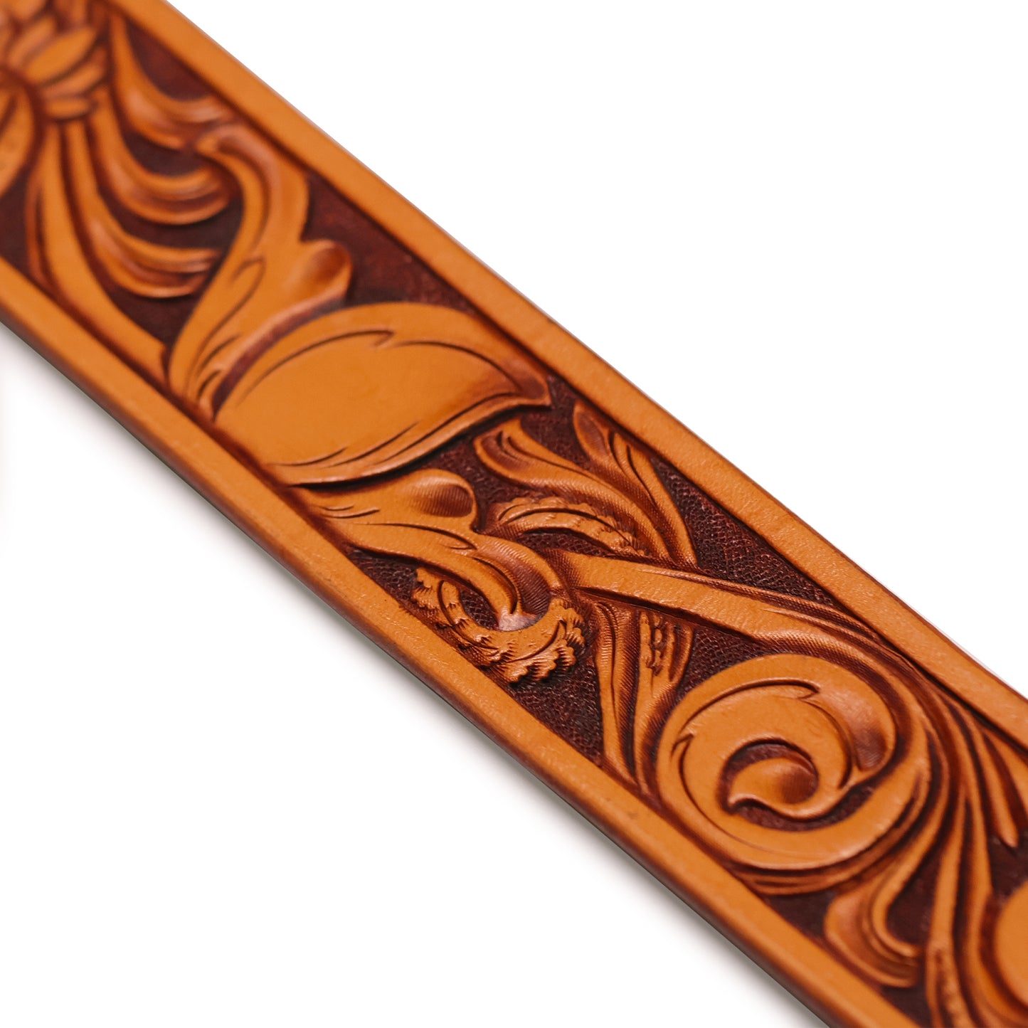 Handmade Leather Belt (Floral 4 - Original)