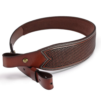 Rifle Sling (Dotted Tooling) with Adjustable Strap