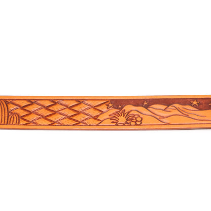Handmade Leather Belt (Night in the Wild West)