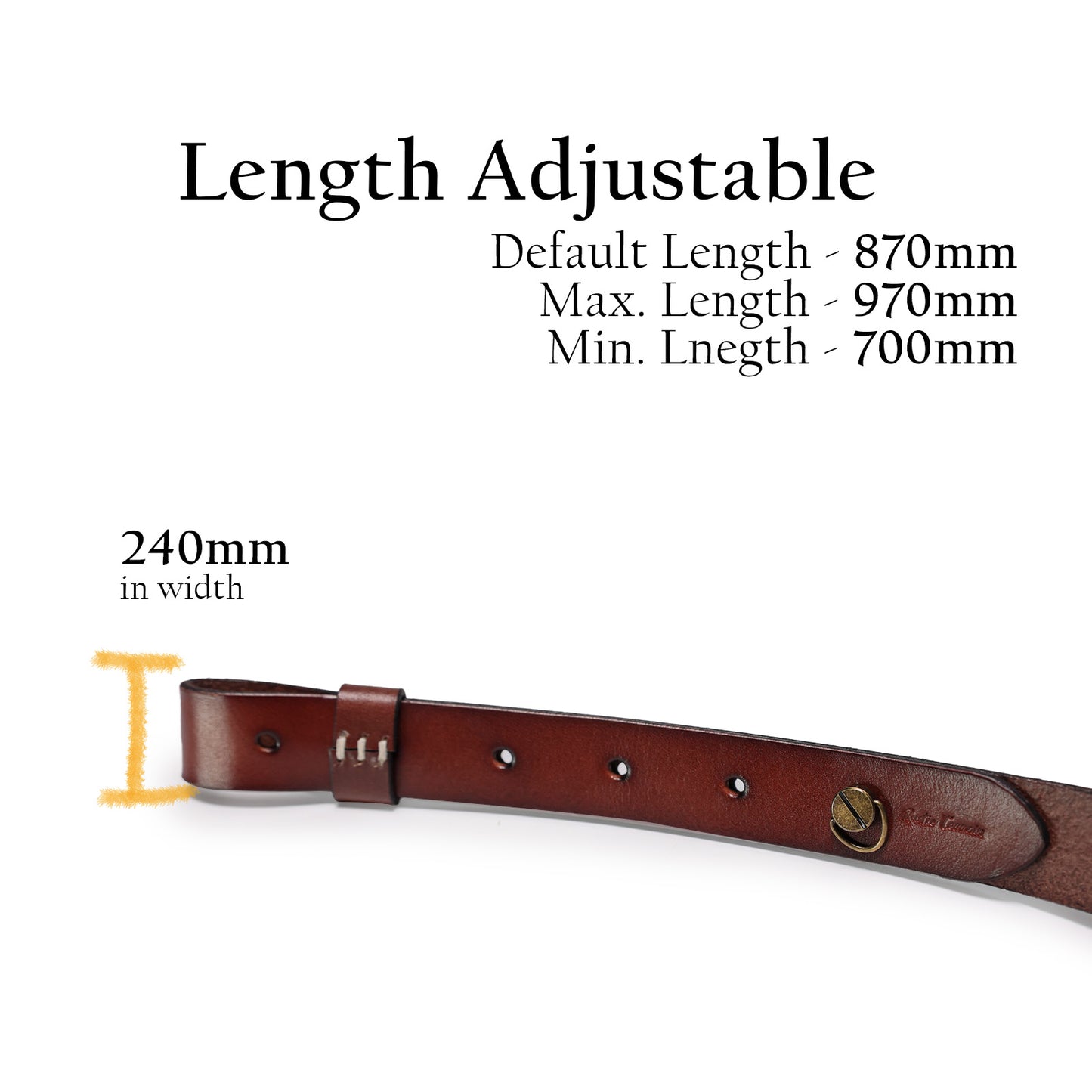 Rifle Sling (Dotted Tooling) with Adjustable Strap