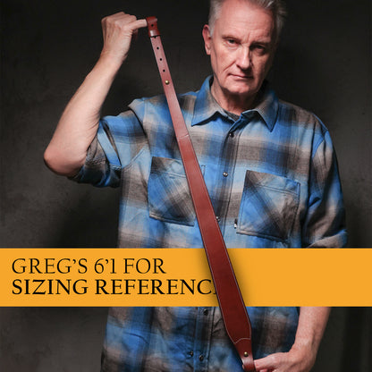 Rifle Sling (Dotted Tooling) with Adjustable Strap