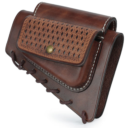 Butt-stock Cheek Riser for Hunting Rifle with Ammo Pouch