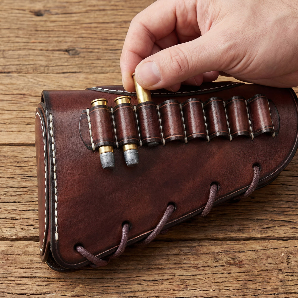 Handmade Leather Rifle Cheek Risers – Rustic Terrain Leathercraft